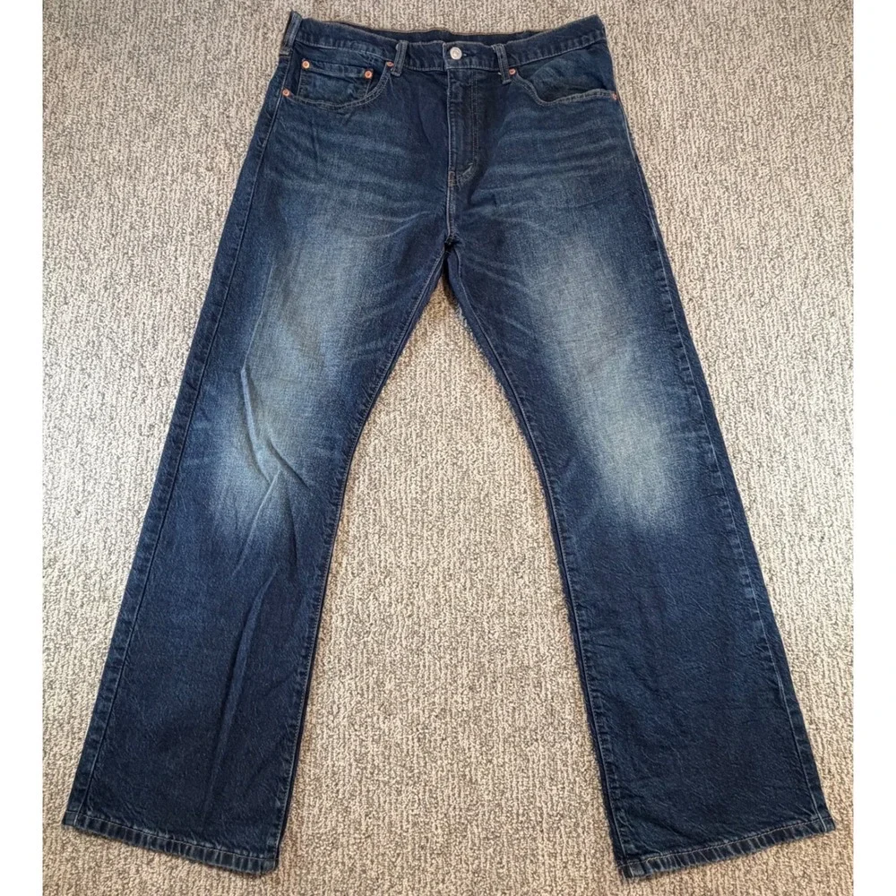 Levi's 517 Bootcut Jeans Mens 36x30* Blue Dark‎ Wash Denim 00517-0255